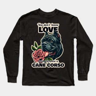 Cane Corso Valentine's day Long Sleeve T-Shirt